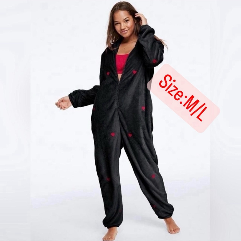 2019 Vs Pink M/L Black Teddy Onsies